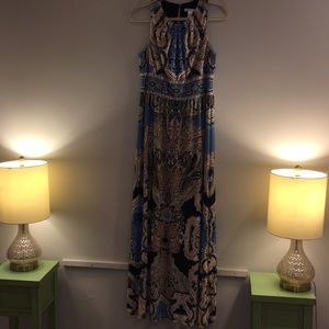 Blue Print Maxi Dress